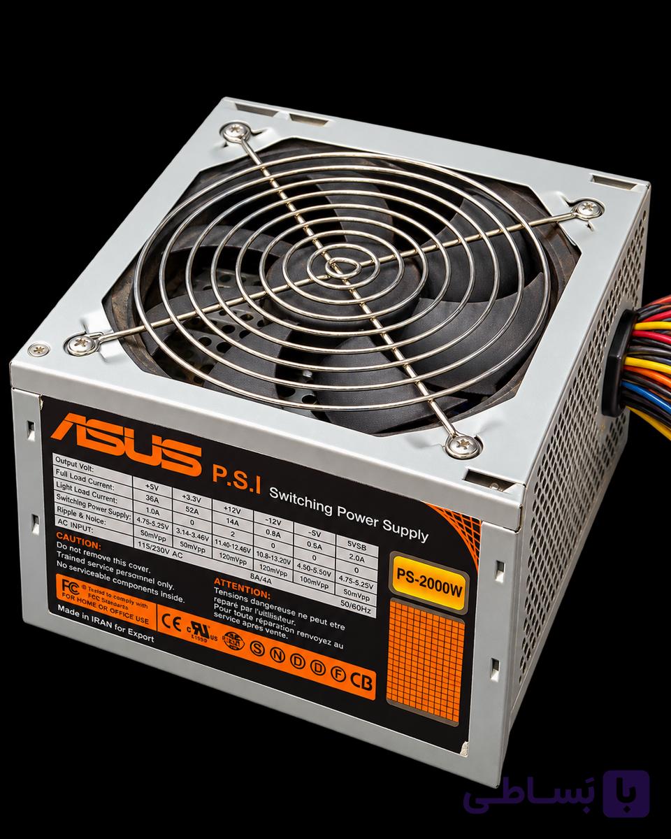 پاور کامپیوتر ایسوس P.S.I مدل PS-2000W مناسب سیستم‌های اداری