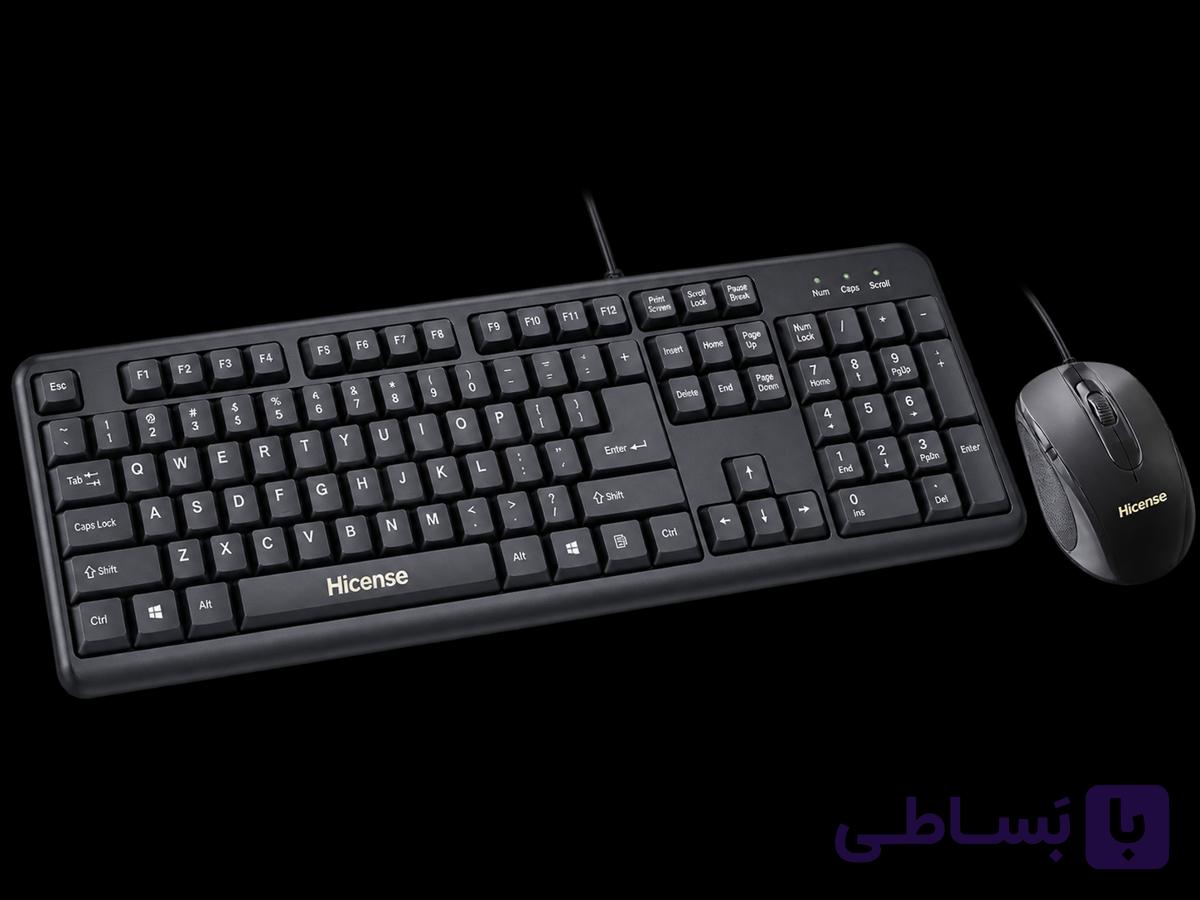 ست کیبورد و موس باسیم هایسنس مدل H-06