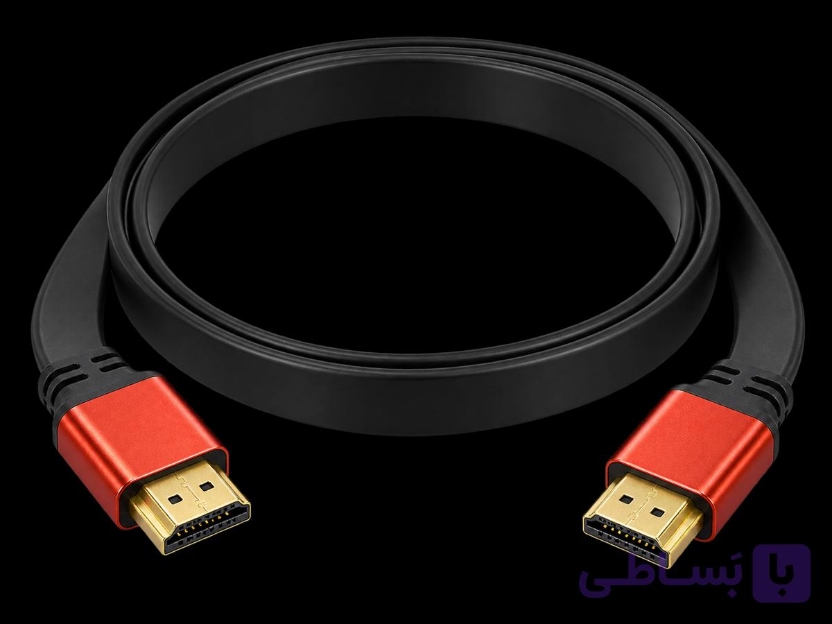 کابل HDMI 4K فلت طول 1.8 متر با کانکتور فلزی