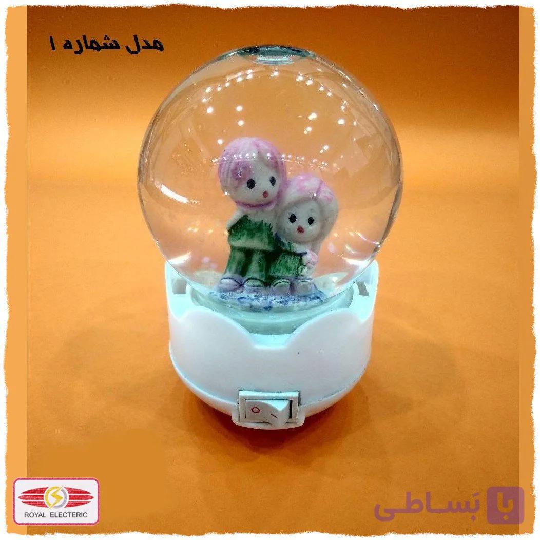 چراغ خواب کودک مدل گوی برفی — تصویر 1