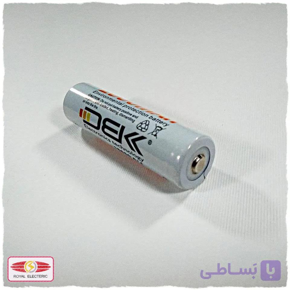 باتری لیتیوم 3.7 ولت DBK 18650 2000mAh سرتخت — تصویر 1
