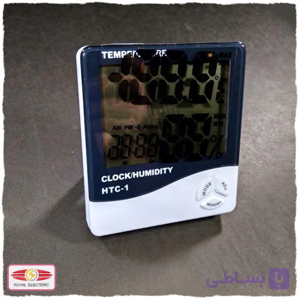 نمایشگر دما ، رطوبت و ساعت مدل HTC-1 — تصویر 1