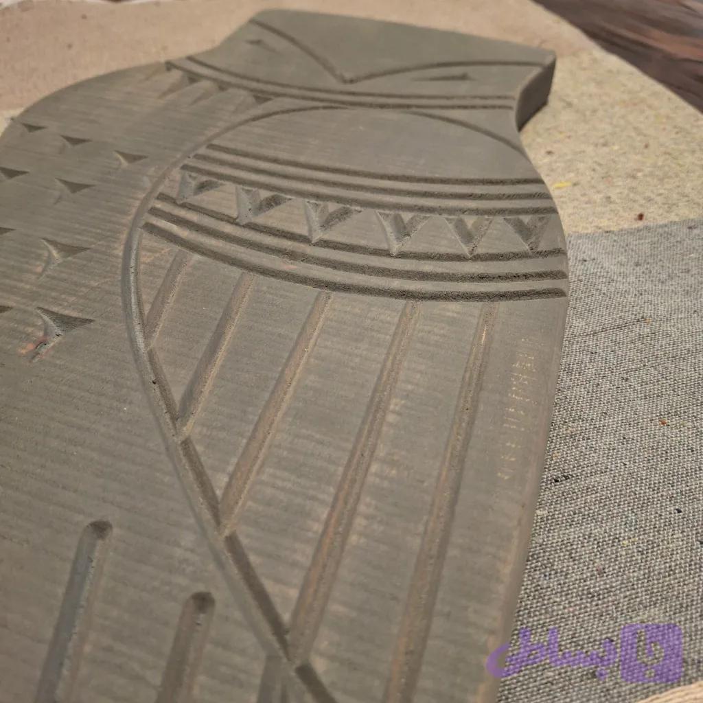 جغد دیواری . دیوار کوب چوبی کد 702 — تصویر 1