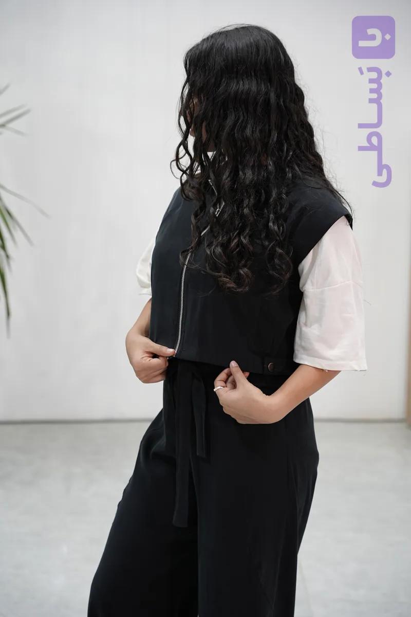 ست زنانه وست و شلوار زنانه بیرونی مدل ریرا فری سایز تا ۴۴