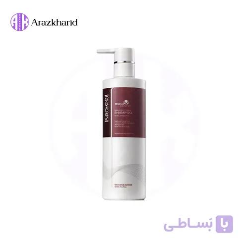 شامپو ترمیم کننده عمیق روغن آرگان کارسل برای موهای آسیب دیده حجم 500 میل — تصویر 1