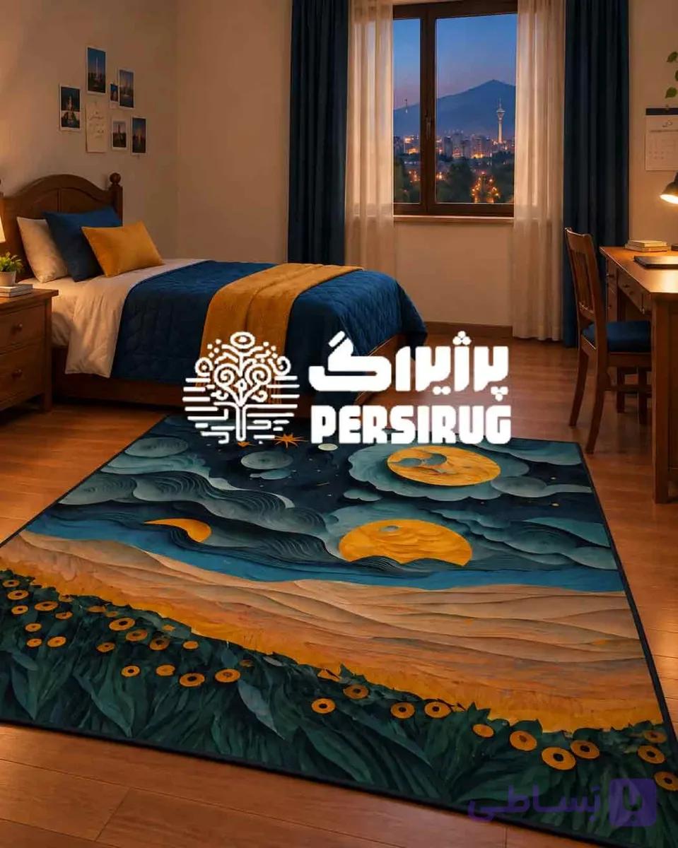 فرش سه بعدی شبِ طلایی — تصویر 1