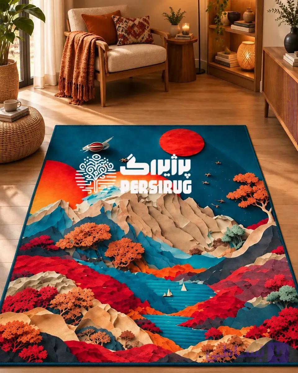 فرشینه سه بعدی افق سرخ — تصویر 1