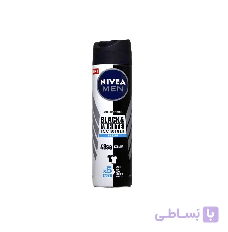 اسپری بدن بلک اند وایت فرش نیوا | Nivea Black & White Invisible Fresh Body Spray