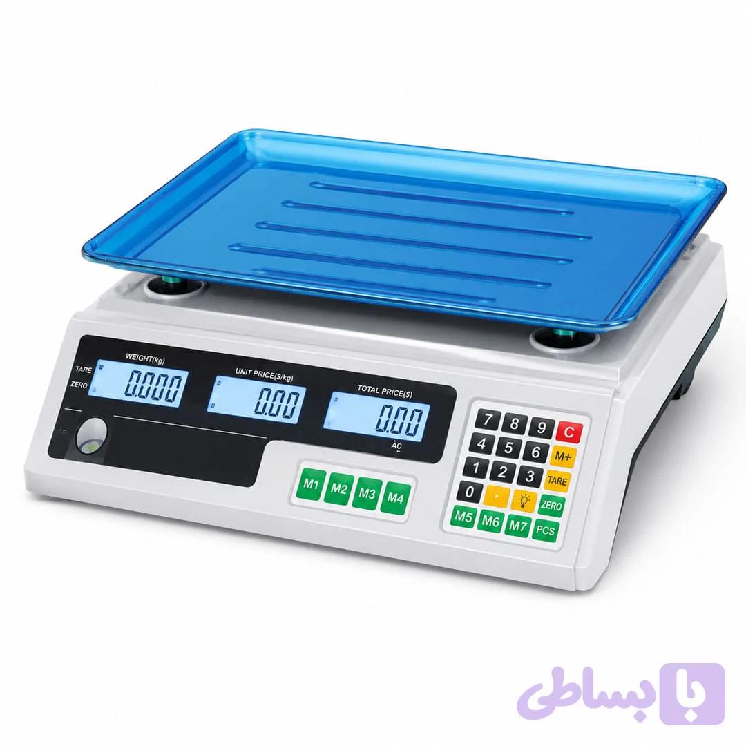 ترازوی 40 کیلوگرمی دیجیتال کمری دکمه استیل — تصویر 1