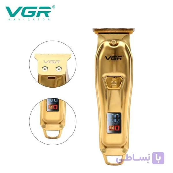 ماشین اصلاح و خط زن صورت vgr مدل V-965 — تصویر 1