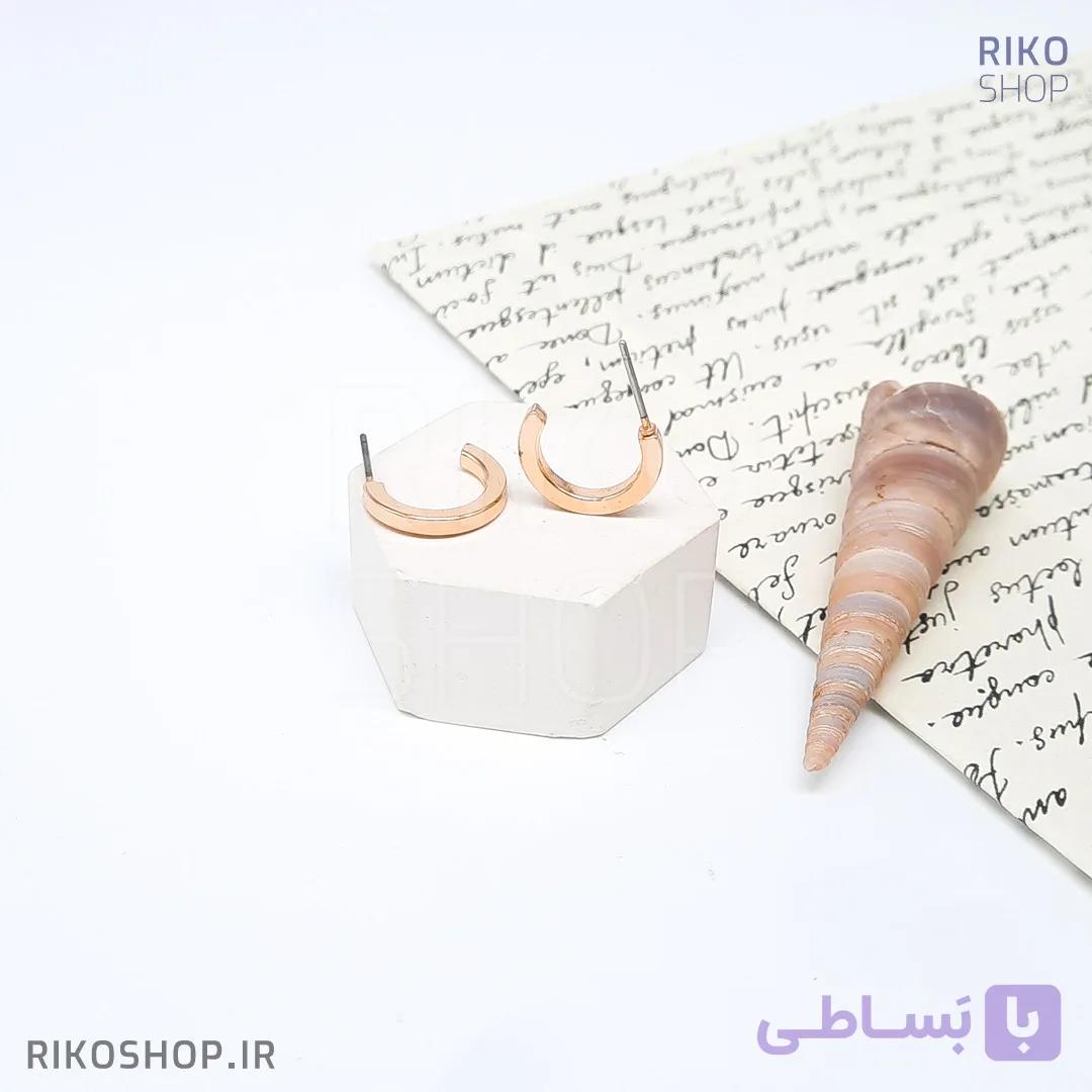 گوشواره حلقه طلایی ماهاس — تصویر 1