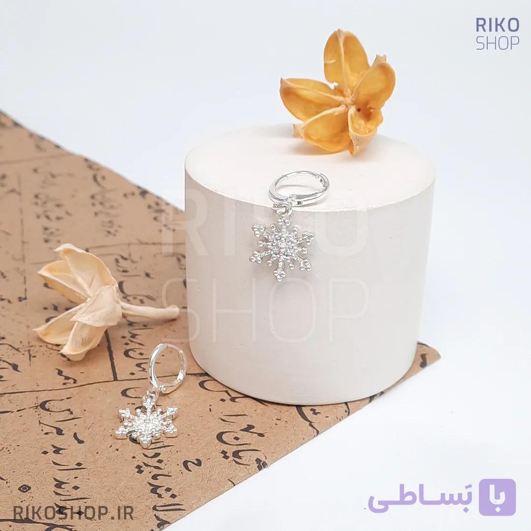 گوشواره دونه برفی حلقه آویز
