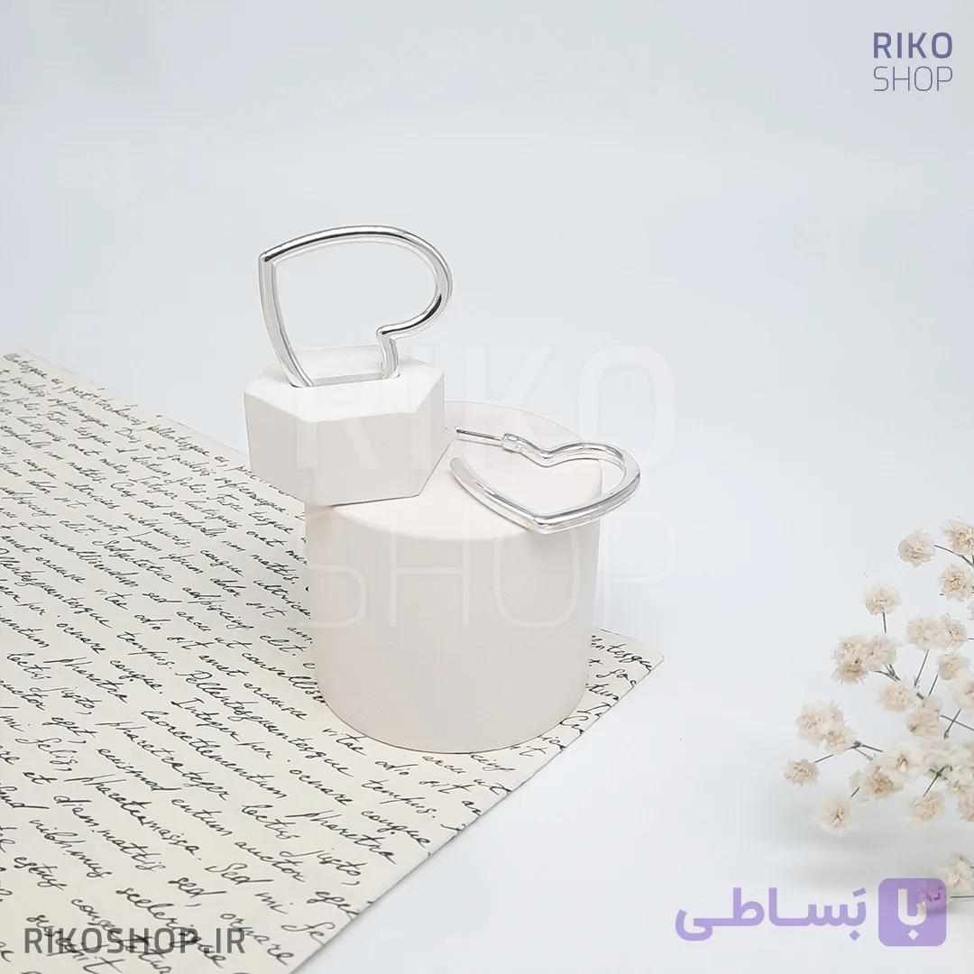 گوشواره قلب پشت میخی — تصویر 1