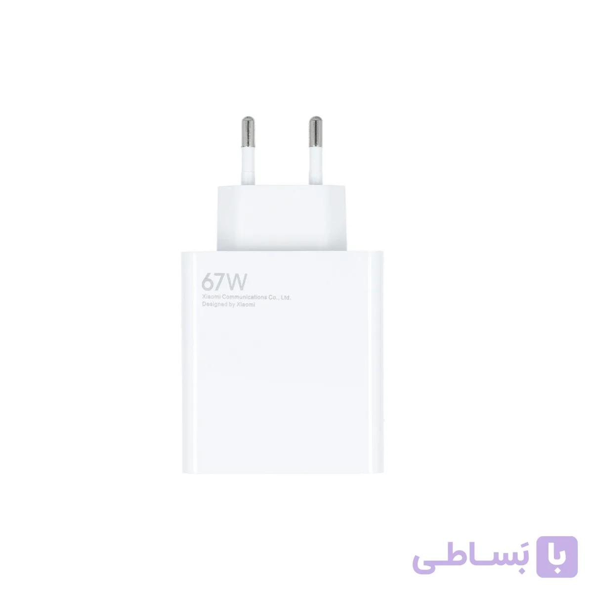 شارژر دیواری فست تک پورت Xiaomi مدل MDY-12-EH 67W - سفید - اصل چین