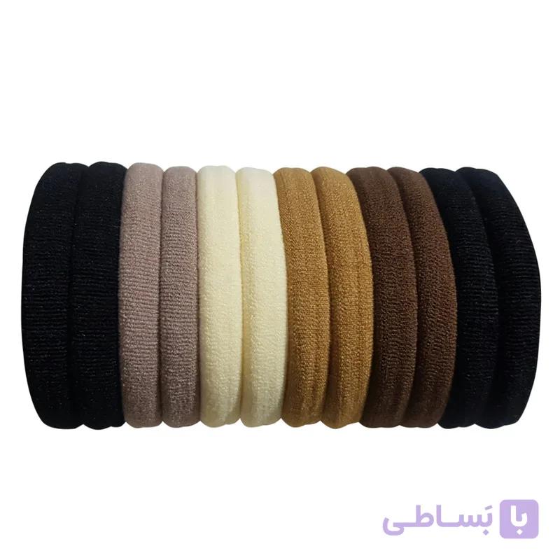 کش مو زنانه آی جواهر کد B12 مجموعه 12 عددی — تصویر 1