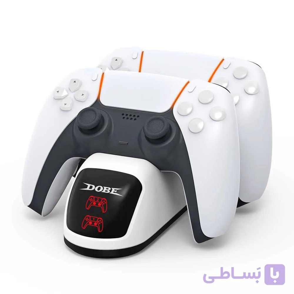 شارژر دسته پلی استیشن 5 چراغ دار – Dual Charging DualSense Fast Charge Dobe With Light — تصویر 1