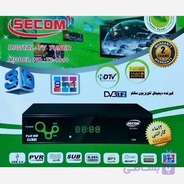 گیرنده دیجیتال تلویزیون سیکام مدل +DVB-T2-191 با پشتیبانی از Full HD — تصویر 1