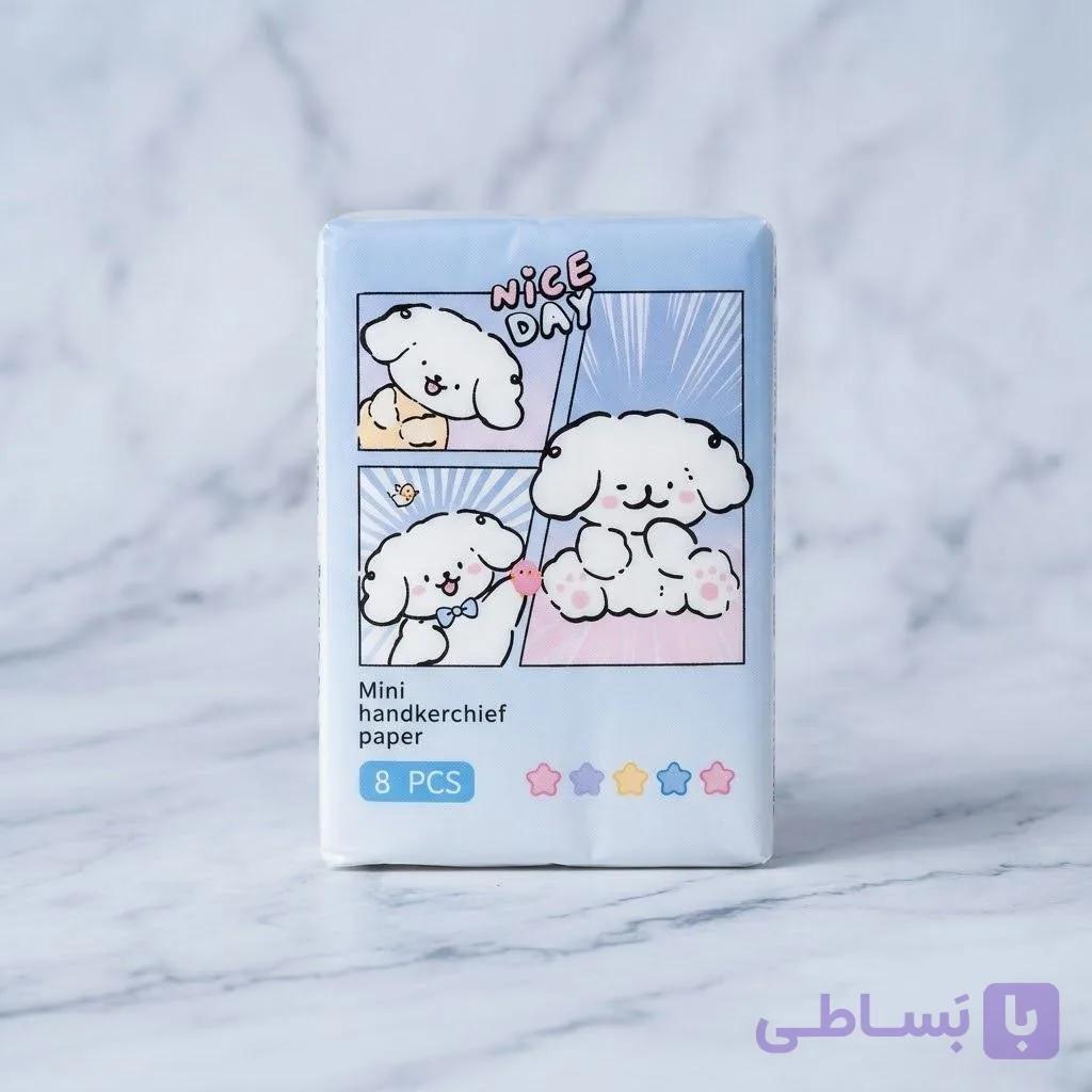 دستمال کاغذی مینی جیبی طرح هاپوی آبی (Nice Day) — تصویر 1