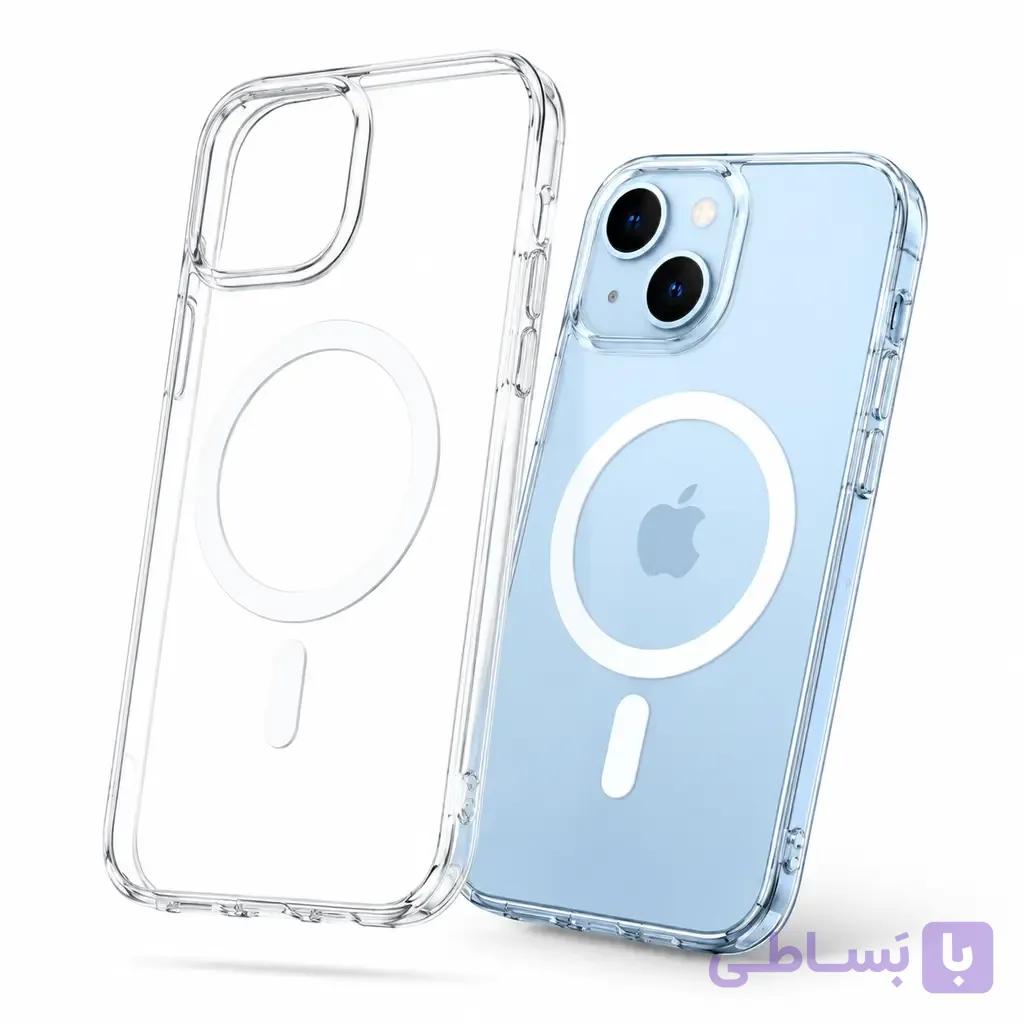خرید قاب شفاف مگ سیف دار آیفون 13 نرمال اصلی اپل اسپیس — تصویر 1