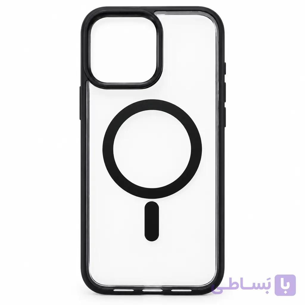 خرید قاب مگ سیف دار آیفون 13 پرومکس مشکی اپل اورجینال — تصویر 1