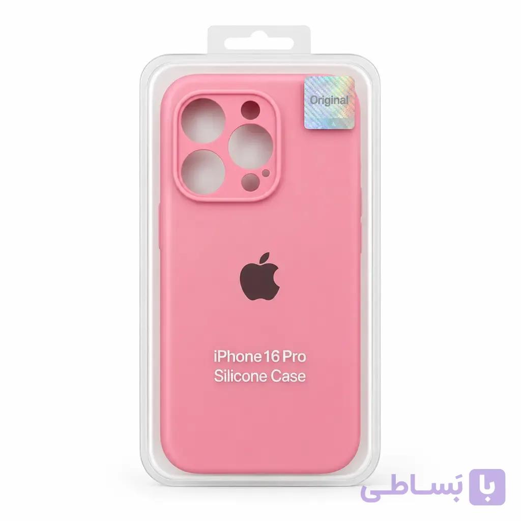 خرید قاب سیلیکونی آیفون 16 پرو iPhone 16 Pro اورجینال محافظ لنزدار — تصویر 1