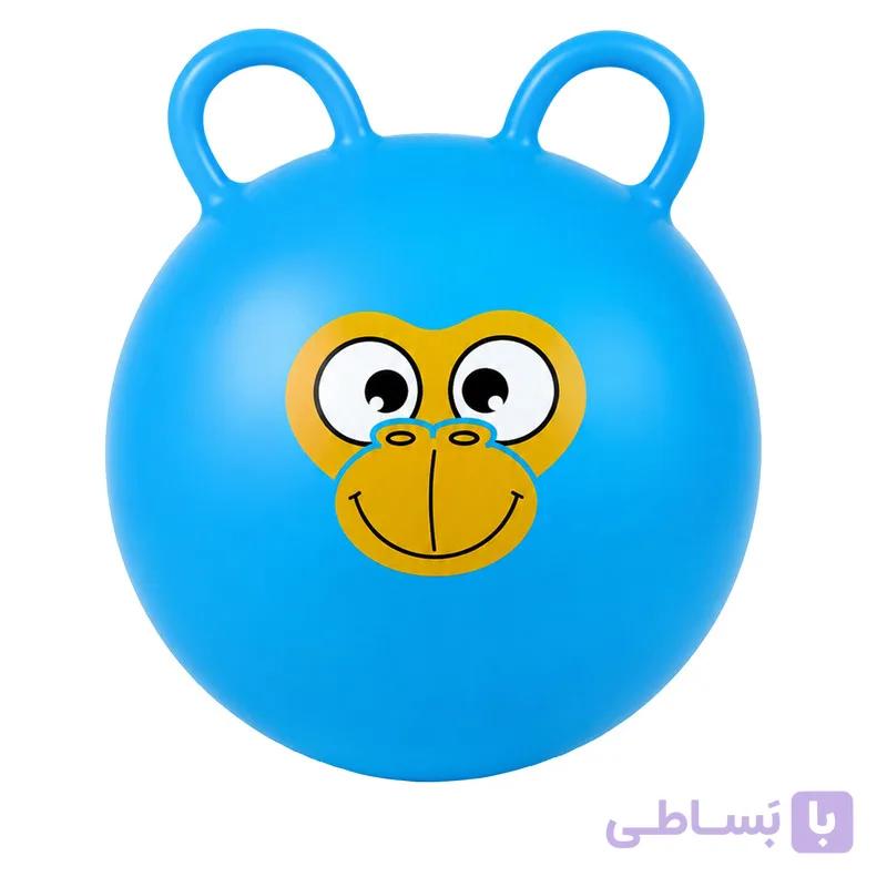 توپ ایروبیک 600 گرم مدل دسته دار با طرح استیکر کد 03