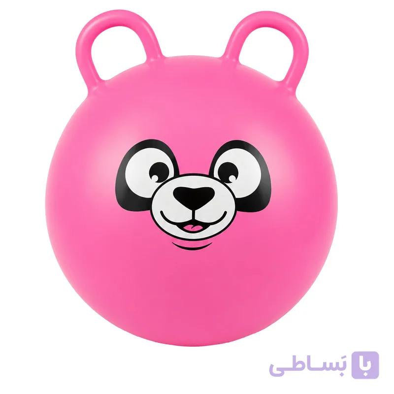 توپ ایروبیک 600 گرم کودک مدل دسته دار طرح استیکر کد 07