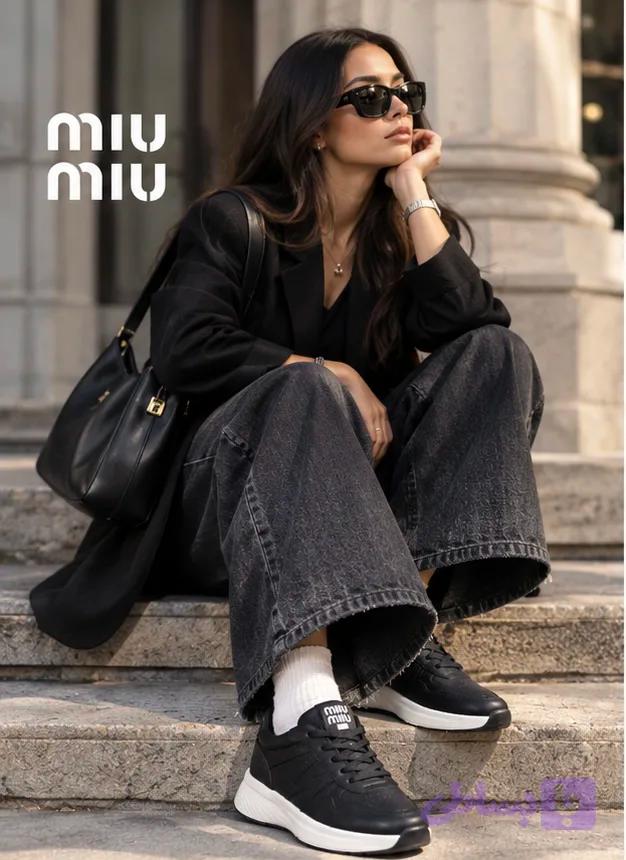 کتونی زنانه مدل mıu mıu — تصویر 1
