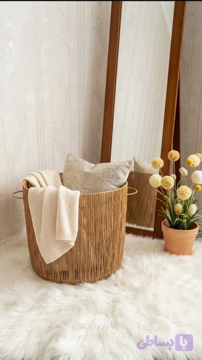 سبدلاندری یاسبدرخت لباس نوربافان رافیاوچوب