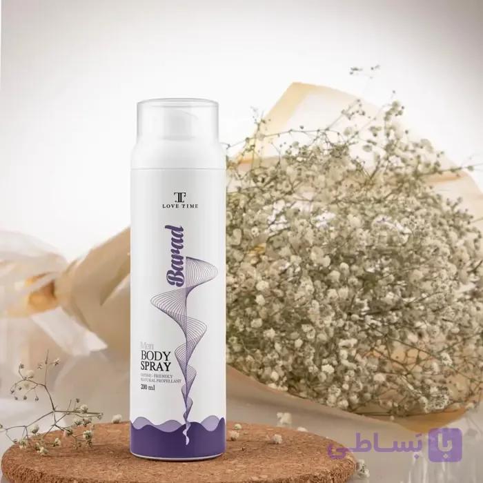 اسپری بدن لاو تایم مدل باراد مردانه