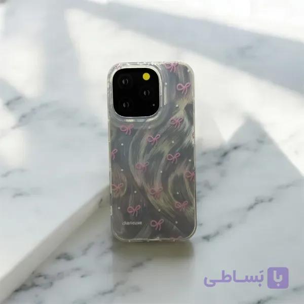 قاب هولوگرامی imd قلب صورتی آیفون 16promax