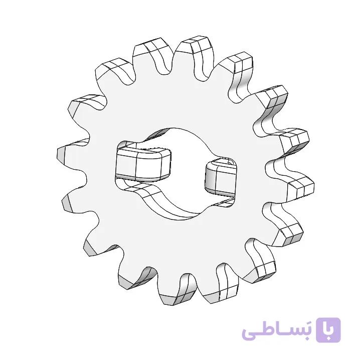 چرخ دنده خورشیدی ساده 16 دنده EasyMech