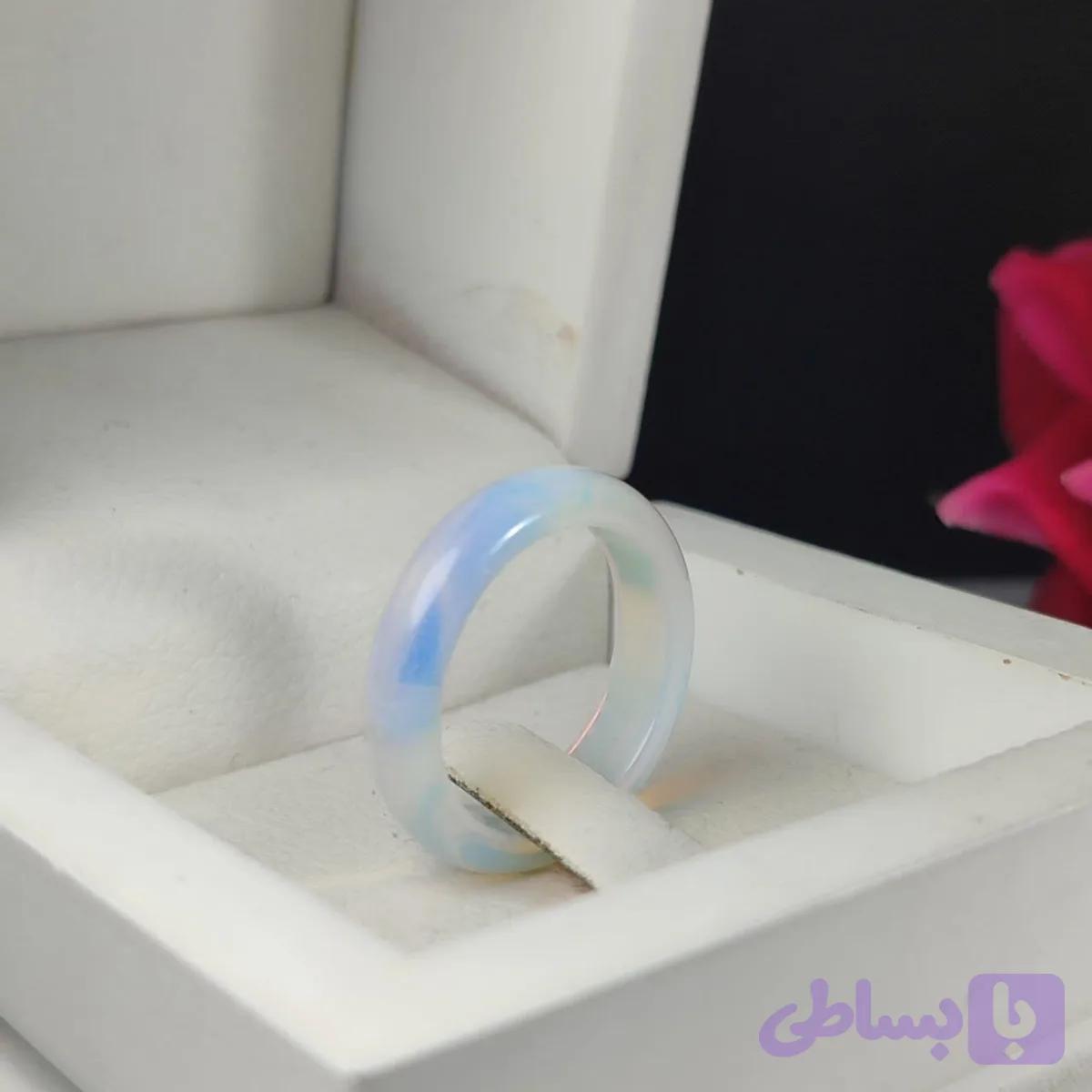 حلقه طرح اوپال زنانه شیک: رقـص نور و جـادو در دستان شما کد 3781 — تصویر 1