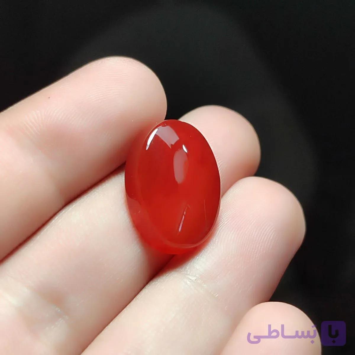 نگین عقیق قرمز  کد 2366 — تصویر 1