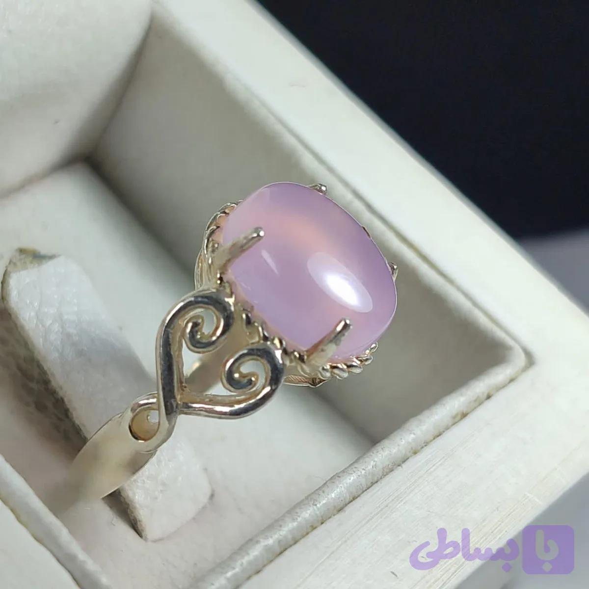 انگشتر عقیق سوسنی زنانه کد 5235 — تصویر 1