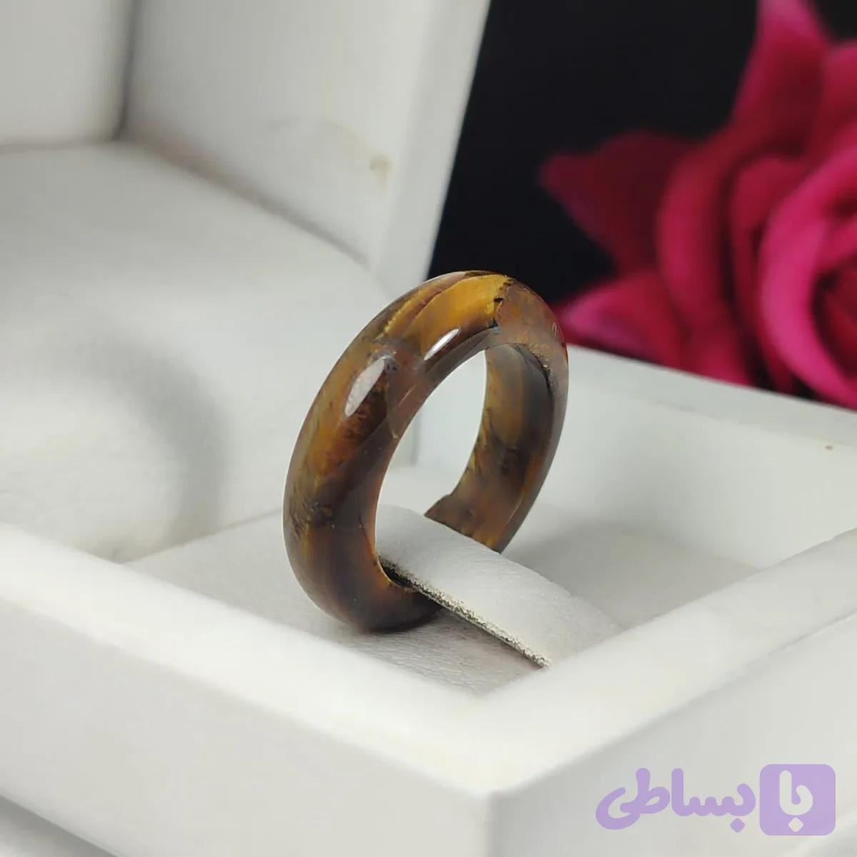 حلقه چشم ببر زنانه اصل: نماد شجاعت، وضوح و درخشش ابدی کد 3791 — تصویر 1