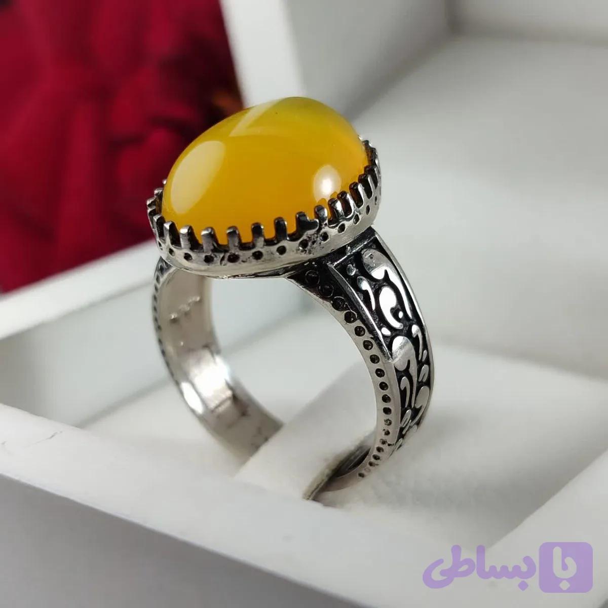 انگشتر آلیاژی باکیفیت بانگین شرف اشمس کد 6105 — تصویر 1