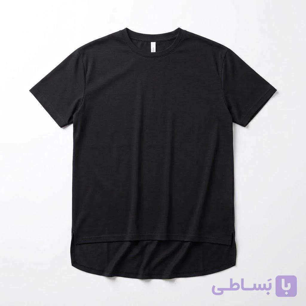 تیشرت زنانه وارداتی رنگ مشکی ساده