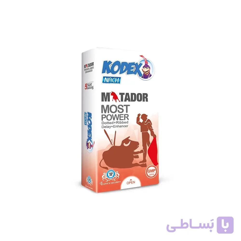 کاندوم خاردار و حلقوی کدکس مدل Matador بسته 12 عددی – ساده