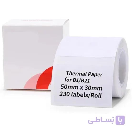 رول پرینتر حرارتی ۳۰×۵۰ میلی‌متر نیمبات NIIMBOT مدل 230WHITE — تصویر 1