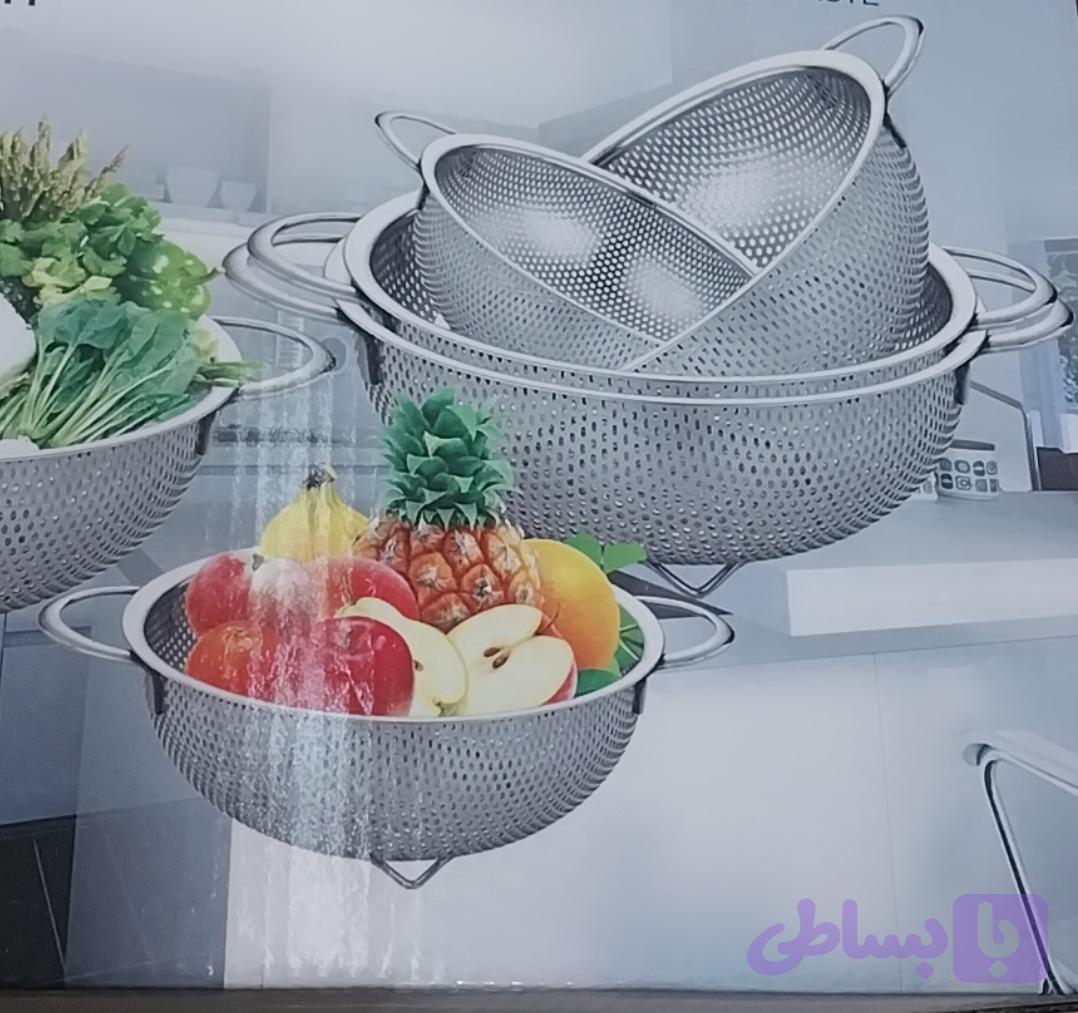 سرویس شش تای ابکش استیل زنبوری