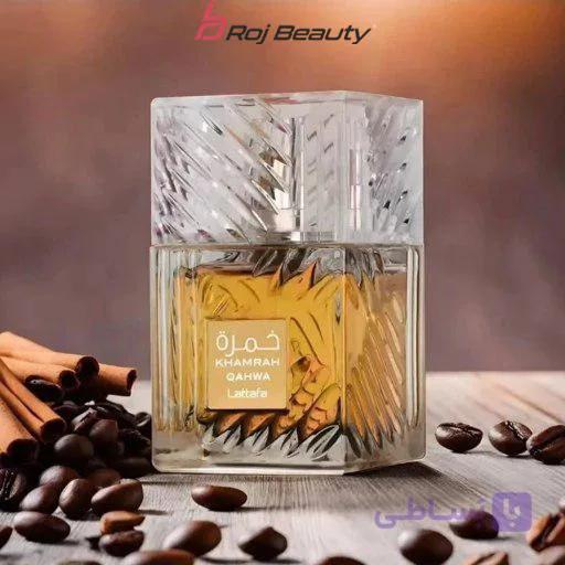 ادو پرفیوم مردانه لطافه مدل خمره قهوه با رایحه گرم و تلخ حجم 100 میلی لیتر — تصویر 1