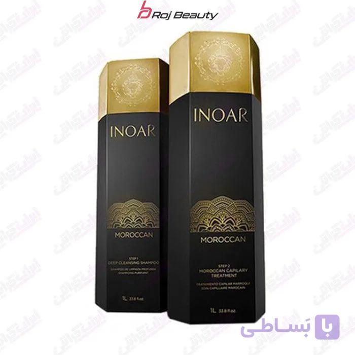 کراتین مو اینوآر موروکان1000میل inoar moroccan g hair keratin — تصویر 1