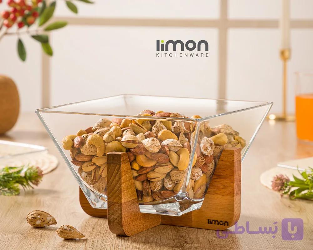 آجیل‌ خوری چوبی لیمون کد 2172 — تصویر 1
