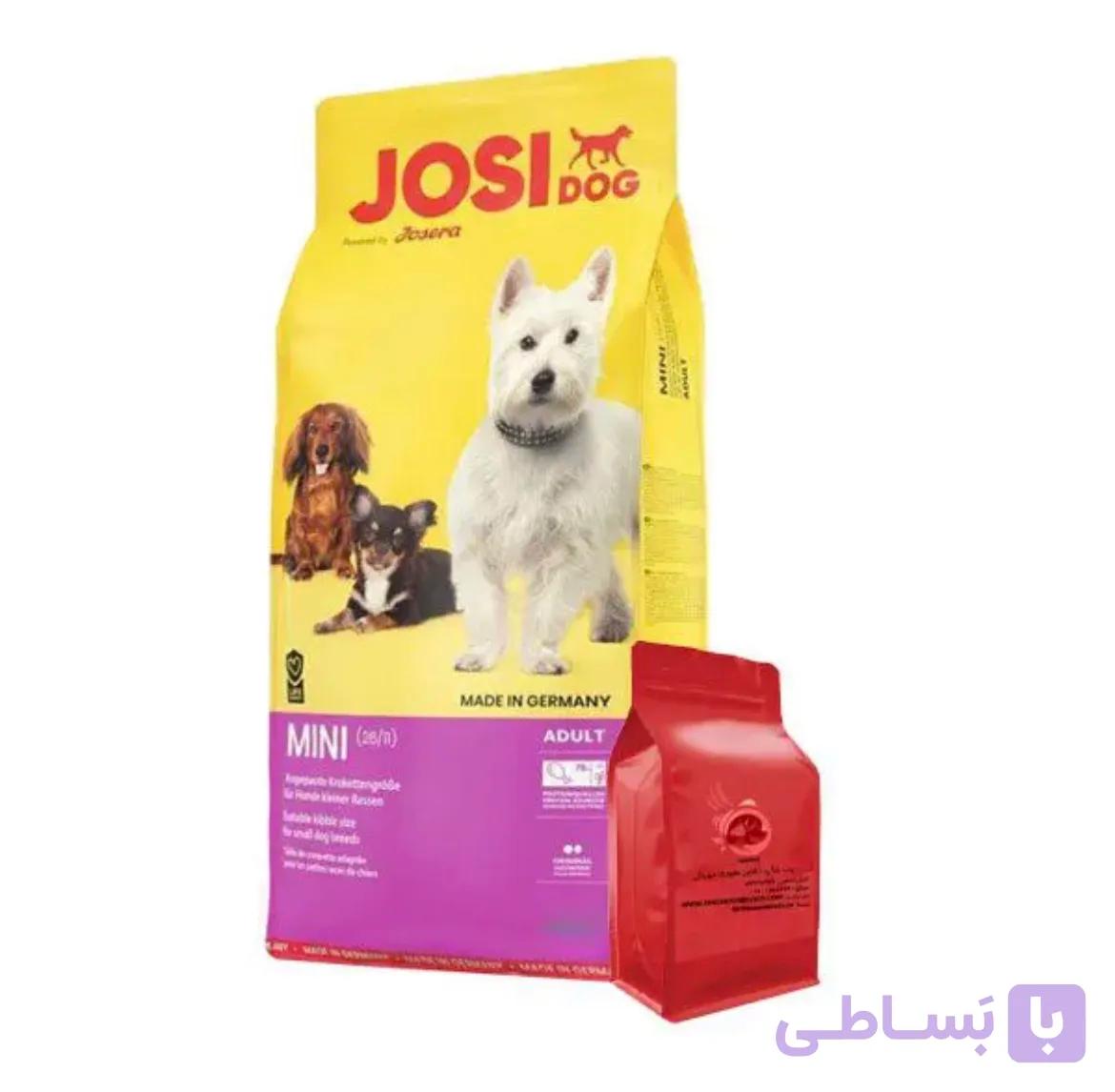 غذای خشک سگ بالغ نژاد کوچک جوسی داگ جوسرا ‌Josera Josidog Mini Adult وزن 1 کیلوگرم (فله ای)