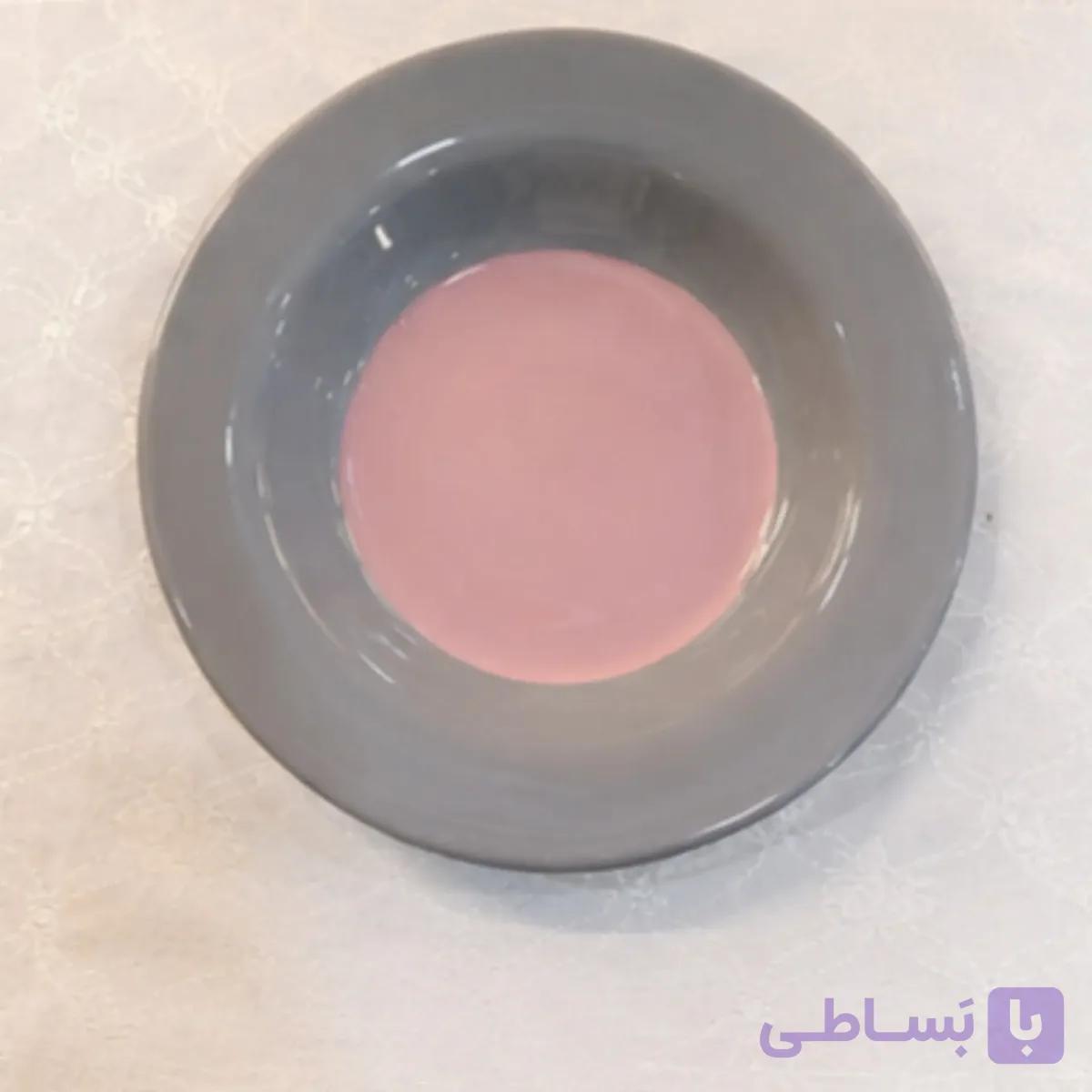 بشقاب صورتی خاکستری — تصویر 1