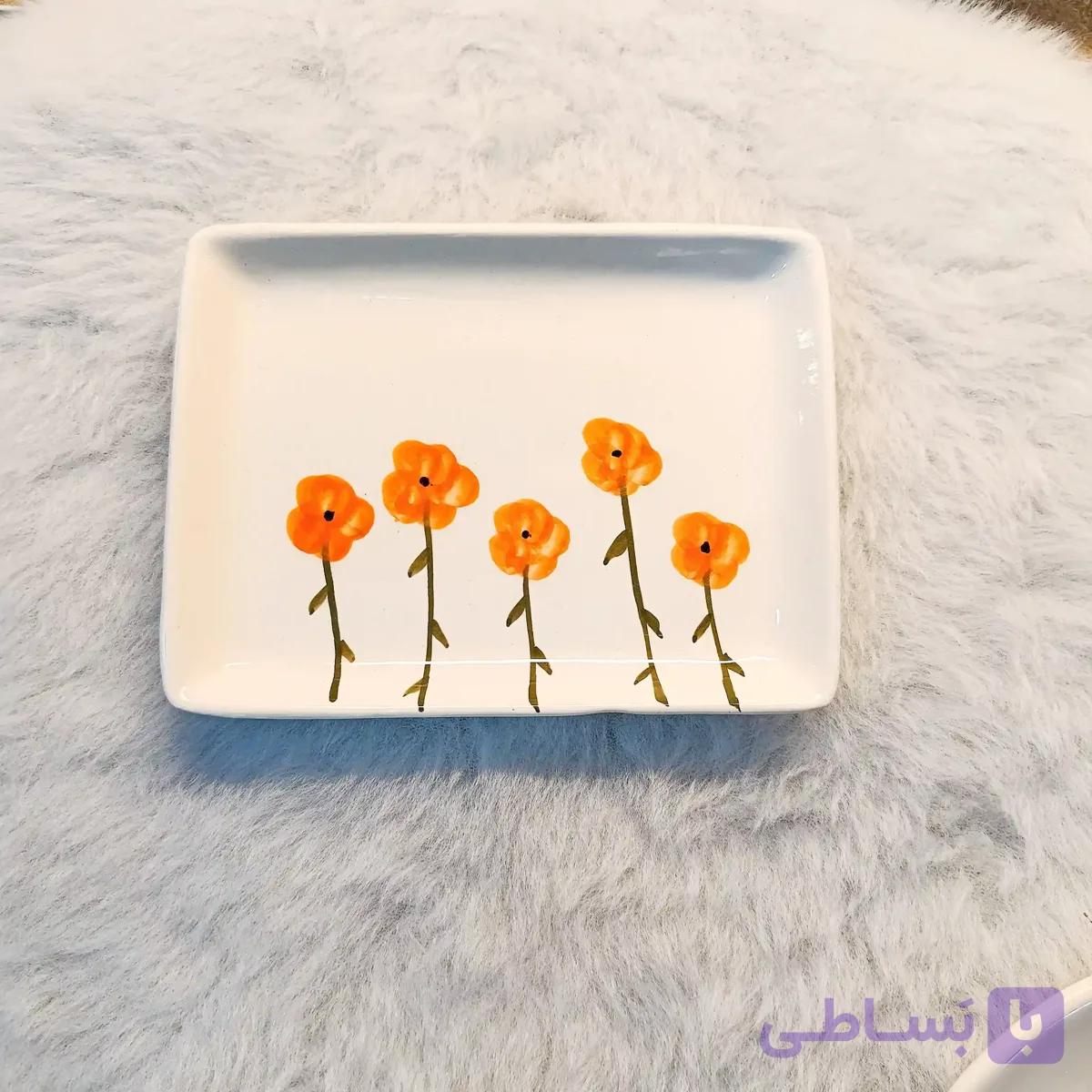 پیش دستی طرح گل شقایق — تصویر 1