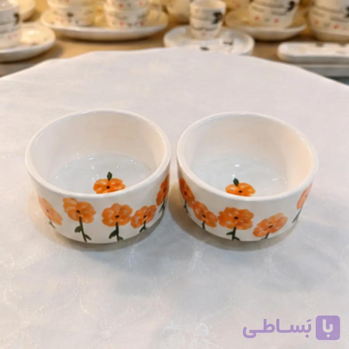 ماست خوری طرح گل شقایق