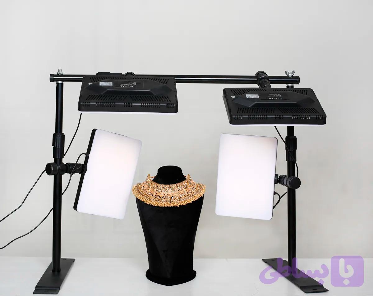 کیت نورپردازی حرفه‌ای ۴ پنله GMETAL مدل LED-240