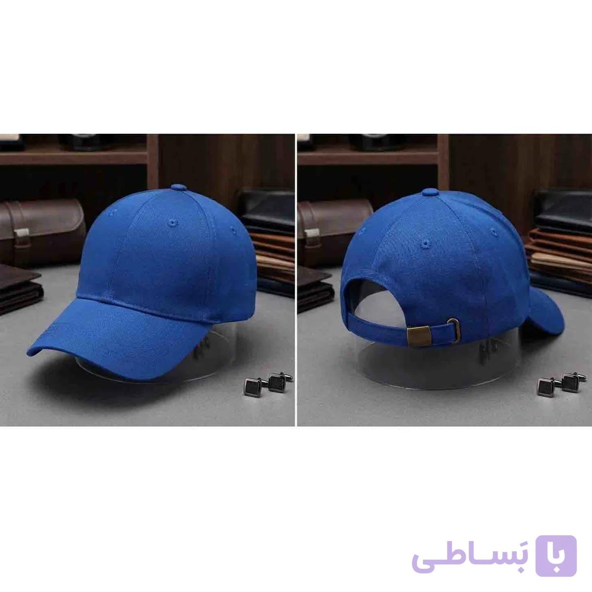 کلاه آفتابی کتان آبی کد (4056)